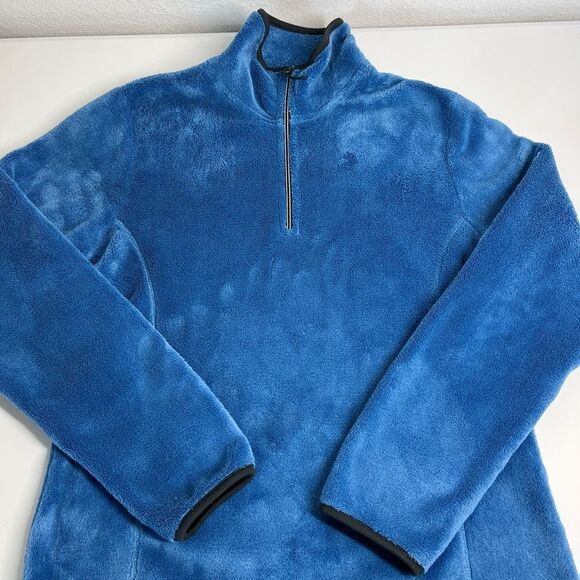Crâne Sports Active WearFleece jacket coat size 42 1/4 zipped blue thermal - Picture 9 of 12